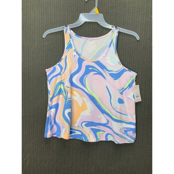 Joyspun Womens Size S (4-6) Marble Swirl Tank & Shorts Sleepwear Set Multicolor - Picture 1 of 11